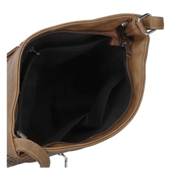Dámská crossbody kabelka hnědá - Firenze Samia