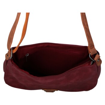 Dámská crossbody kabelka vínová - Firenze Marisa
