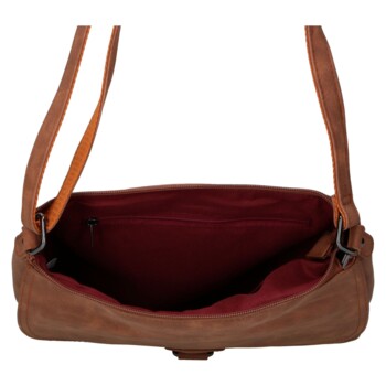 Dámská crossbody kabelka hnědá - Firenze Marisa