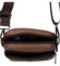 Pánská kožená crossbody taška hnědá - Coveri Fabien