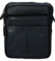 Pánská kožená crossbody taška černá - Coveri Fabien