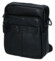 Pánská kožená crossbody taška černá - Coveri Fabien