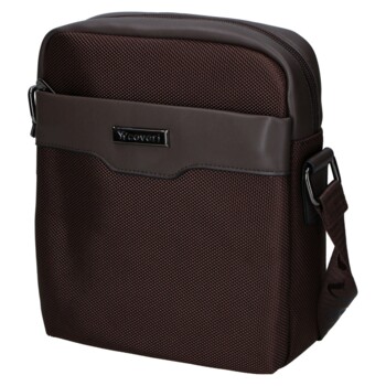 Pánská crossbody taška coffee - Coveri Nadim