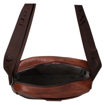 Pánská crossbody taška coffee - Coveri Radim