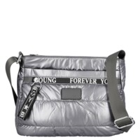 Dámská crossbody kabelka stříbrná - Firenze Kornelie