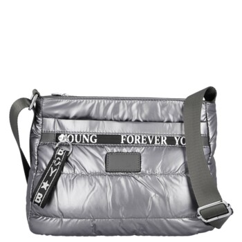 Dámská crossbody kabelka stříbrná - Firenze Kornelie