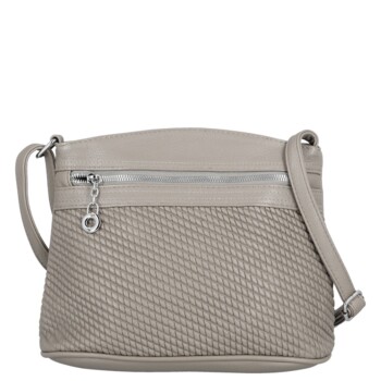 Dámská crossbody kabelka šedá - Firenze Kora