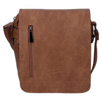 Pánská crossbody taška hnědá - Coveri Manuil