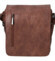 Pánská crossbody taška tmavě hnědá - Coveri Manuil