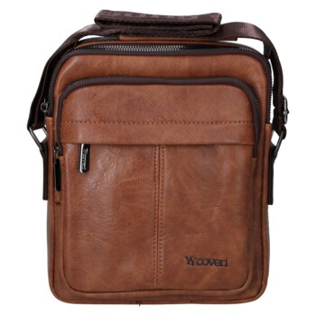 Pánská crossbody taška hnědá - Coveri Kyril