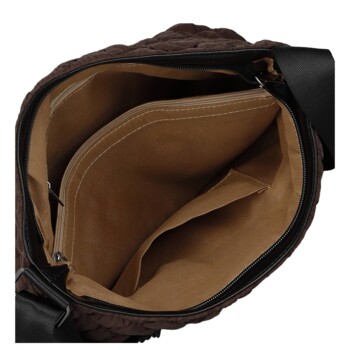 Dámská crossbody kabelka coffee - Firenze Nellisa