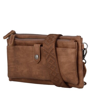 Dámská crossbody kabelka hnědá - MaxFly Essia