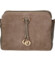 Dámská kožená crossbody kabelka taupe - Delami Vera Pelle Editka