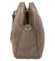 Dámská kožená crossbody kabelka taupe - Delami Vera Pelle Editka