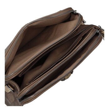 Dámská crossbody kabelka coffee - MaxFly Nenet