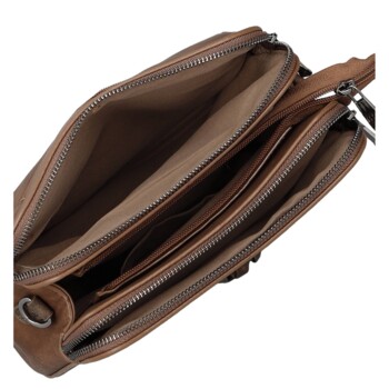 Dámská crossbody kabelka hnědá - MaxFly Nenet