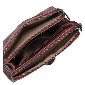 Dámská crossbody kabelka vínová - MaxFly Nenet