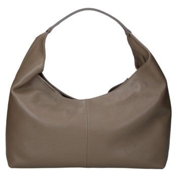 Dámská kožená kabelka přes rameno béžová - Delami Vera Pelle Melina