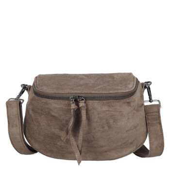 Dámská ledvinka šedohnědá - Paolo Bags Daisy