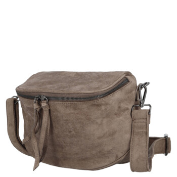 Dámská ledvinka šedohnědá - Paolo Bags Daisy