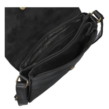 Dámská crossbody kabelka černá - Paolo bags Vaiana