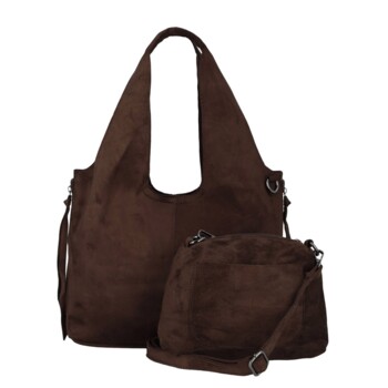 Dámský set kabelek coffee - Paolo bags Kupria