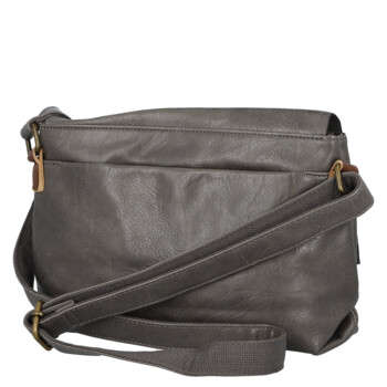 Dámská crossbody kabelka šedá - Paolo bags Ofélie