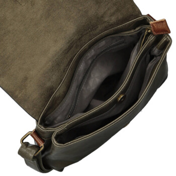 Dámská crossbody kabelka khaki - Paolo bags Ofélie