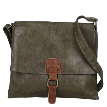 Dámská crossbody kabelka khaki - Paolo bags Valerija