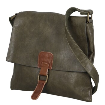 Dámská crossbody kabelka khaki - Paolo bags Valerija