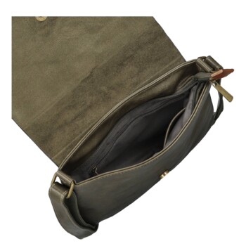 Dámská crossbody kabelka khaki - Paolo bags Valerija