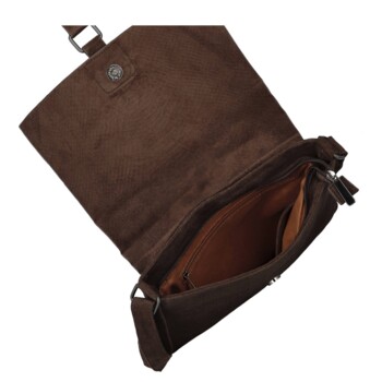 Dámská crossbody kabelka coffee - Paolo bags Tanasis