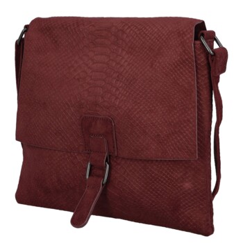 Dámská crossbody kabelka vínová - Paolo bags Tanasis