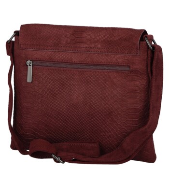 Dámská crossbody kabelka vínová - Paolo bags Tanasis