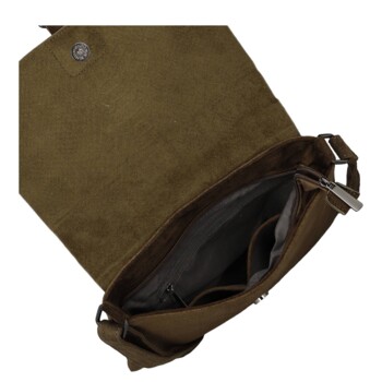 Dámská crossbody kabelka khaki - Paolo bags Tanasis