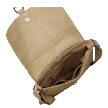 Dámská crossbody kabelka béžová - Paolo bags Tanasis