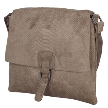 Dámská crossbody kabelka šedobéžová - Paolo bags Tanasis