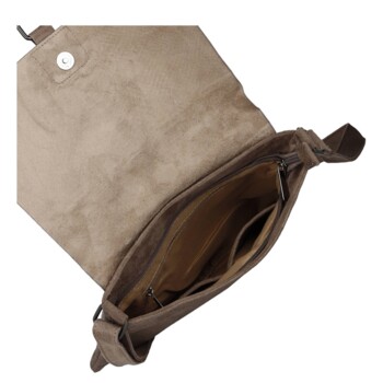 Dámská crossbody kabelka šedobéžová - Paolo bags Tanasis