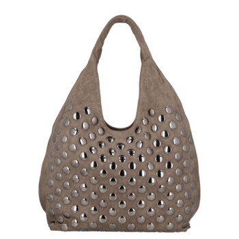 Dámská kabelka přes rameno šedobéžová - Paolo bags Nadka