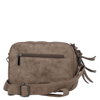 Dámská crossbody kabelka šedobéžová - Paolo bags Dalila