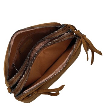 Dámská crossbody kabelka hnědá - Paolo bags Dalila