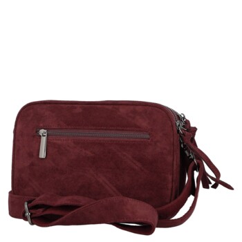 Dámská crossbody kabelka vínová - Paolo bags Dalila