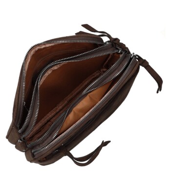 Dámská crossbody kabelka coffee - Paolo bags Dalila