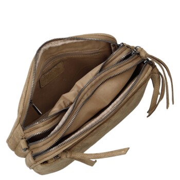 Dámská crossbody kabelka béžová - Paolo bags Dalila