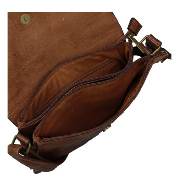 Dámská crossbody kabelka coffee - Paolo bags Vaiana