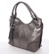 Velká módní a stylová stříbrno bronzová dámská kabelka - MARIA C Azyla