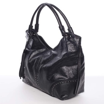 Velká módní a stylová černá dámská kabelka - MARIA C Azyla