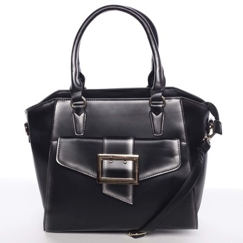 Luxusní dámská černá kabelka přes rameno - MARIA C Thia