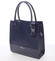 Dámská luxusní lakovaná kabelka tmavě modrá se vzorem - Delami Claudine