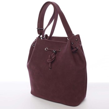 Módní dámská crossbody kabelka vínová - Carine Sherlyn